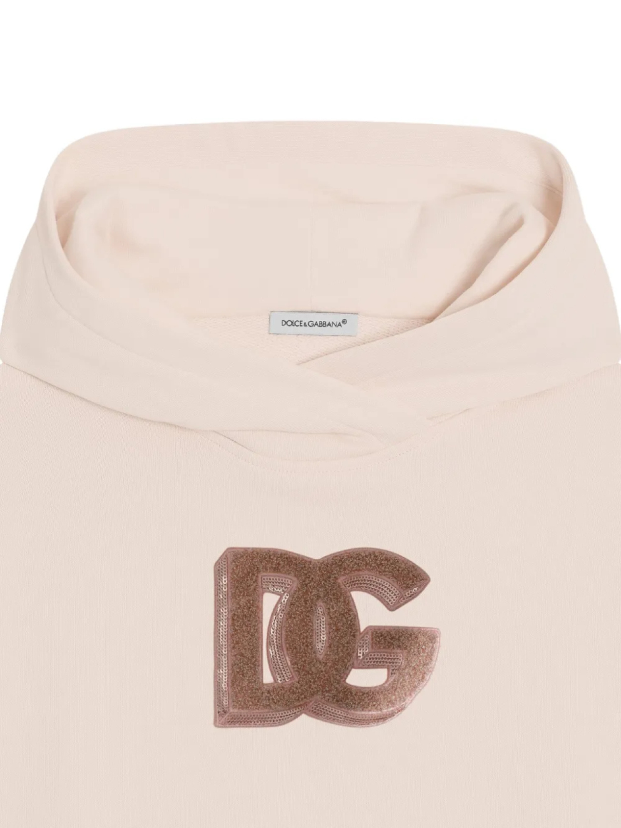 Толстовка с вышитым логотипом Dolce & Gabbana Kids, розовый — фото 4