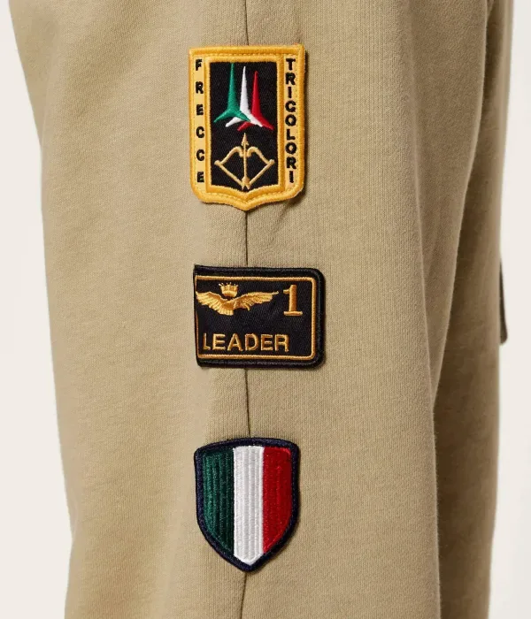 Спортивные штаны regular fit Aeronautica Militare, зеленый — фото 4