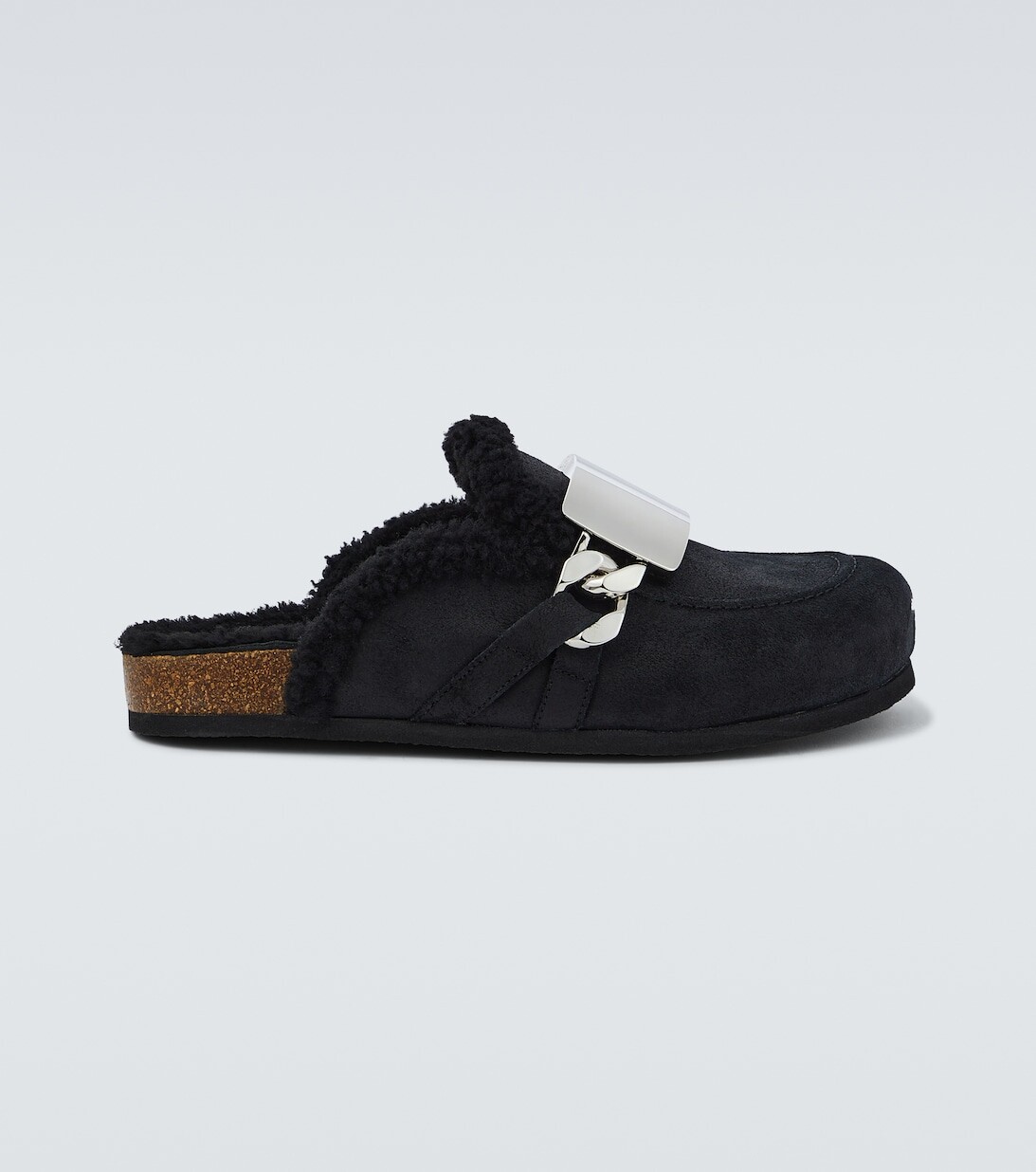 

Замшевые мюли с металлической цепочкой JW Anderson, черный