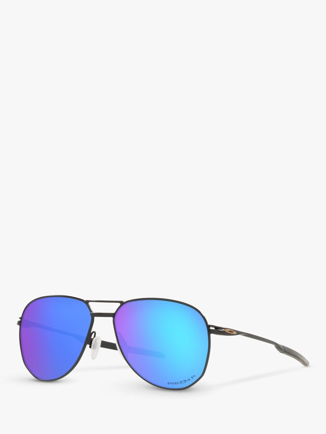 

Мужские поляризованные солнцезащитные очки-авиаторы Oakley OO4147 Contrail Prizm, сатиновый черный/зеркальный синий