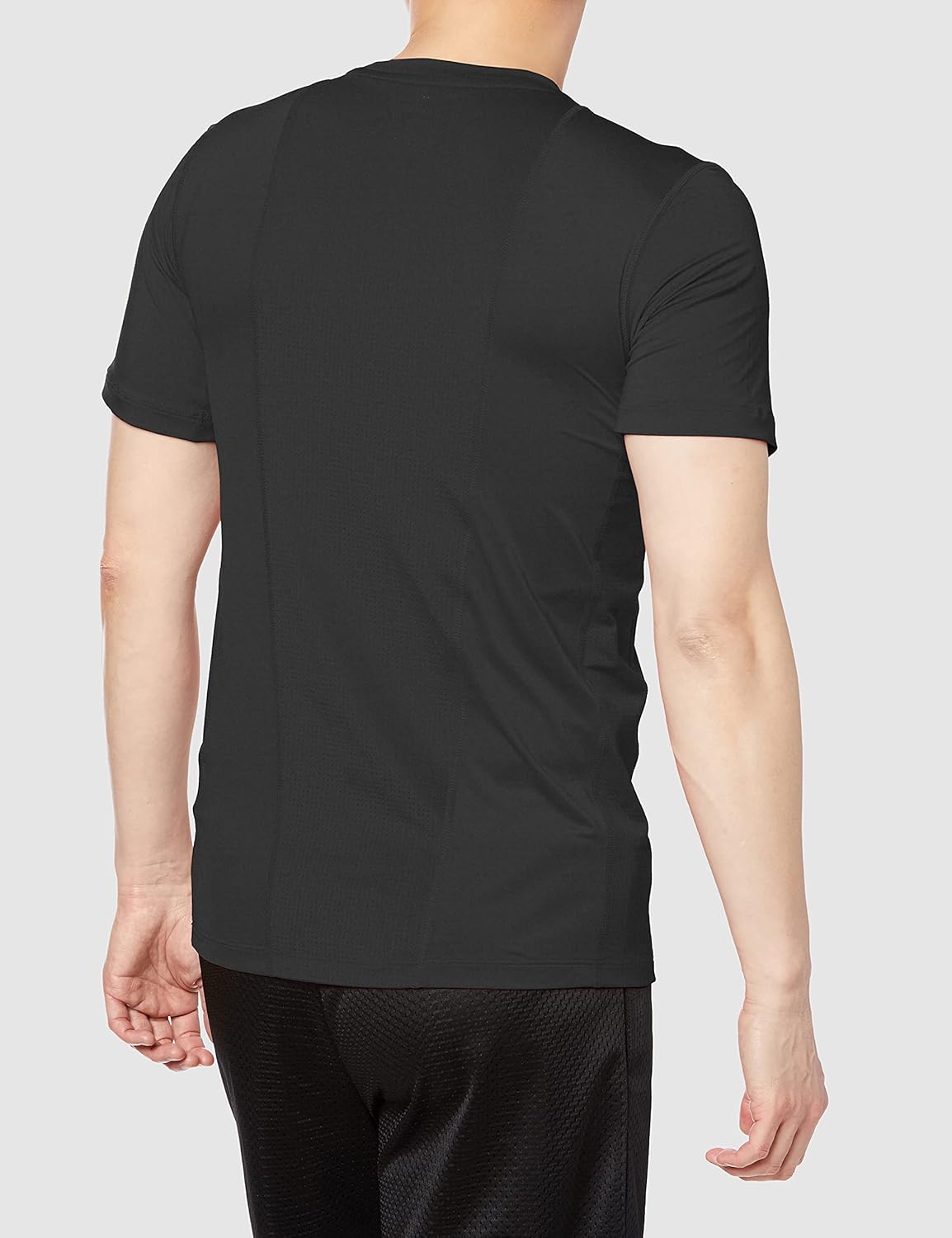Мужская футболка adidas Techfit с коротким рукавом (47891), черный — фото 2