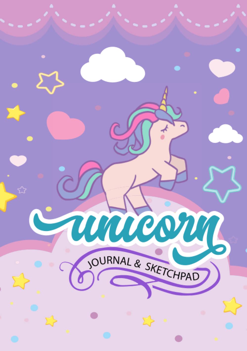 

Unicorn Journal and Sketchpad, Write and Draw: Lined and Blank 200 pages for Notes and Doodling, A Writing and Drawing pad, Great Journal and Sketchbook (7.5"x9.75) (Independently published)
