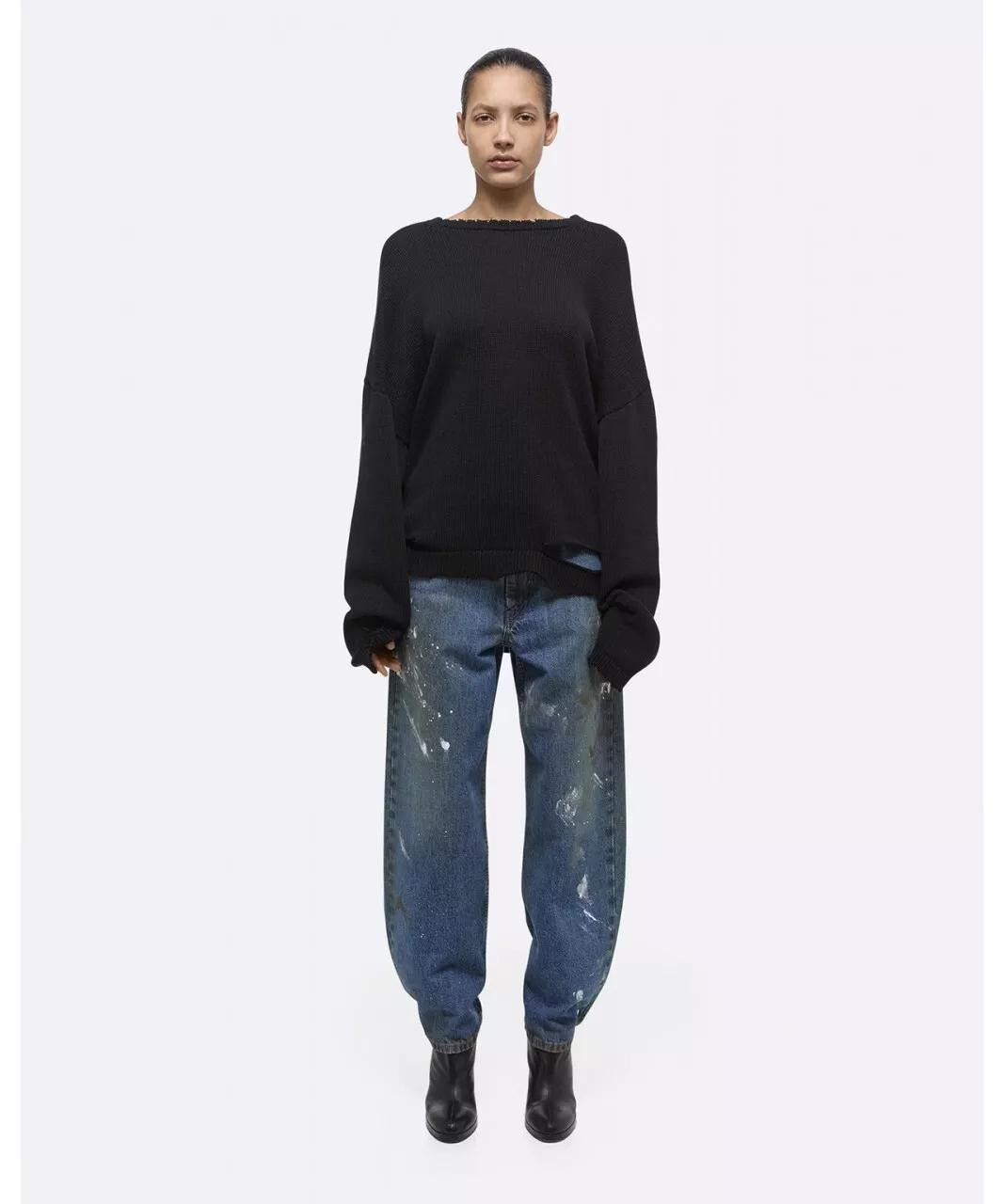 

Он свитер с необработанными краями Helmut Lang, мультиколор