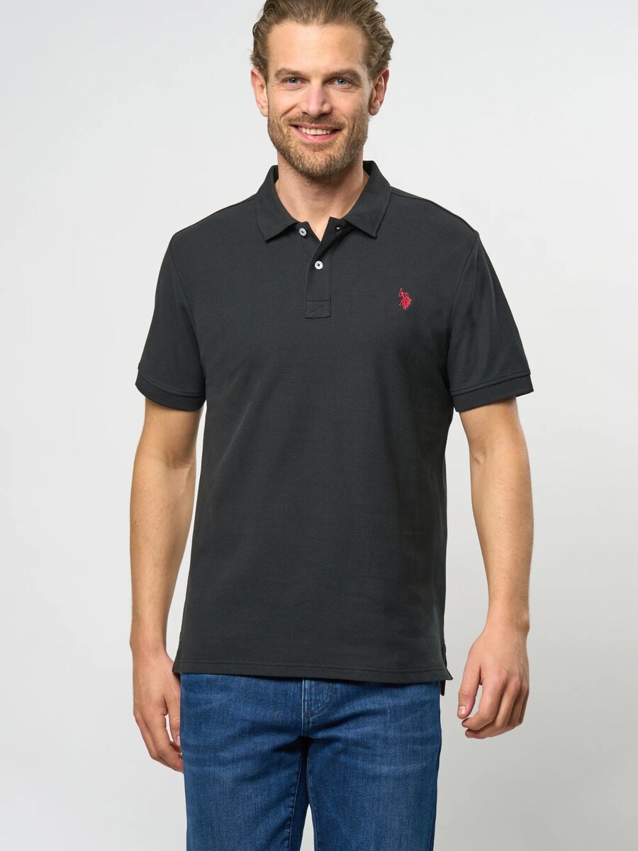 Рубашка на пуговицах классического кроя U.S. POLO ASSN. Alfred, черный — фото 2
