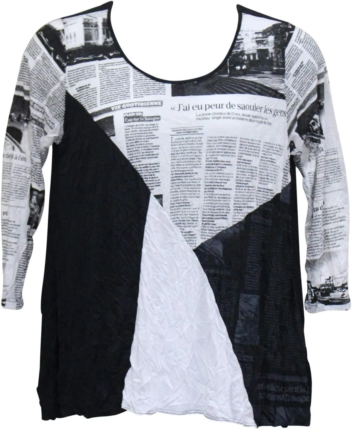 

Женский топ Victoria Newsprint Crinkle Comfy USA