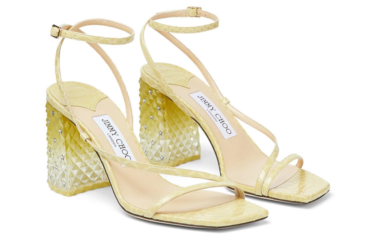Артикул 85 Сандалии на одной бретели Женские Желтый Jimmy Choo — фото 4