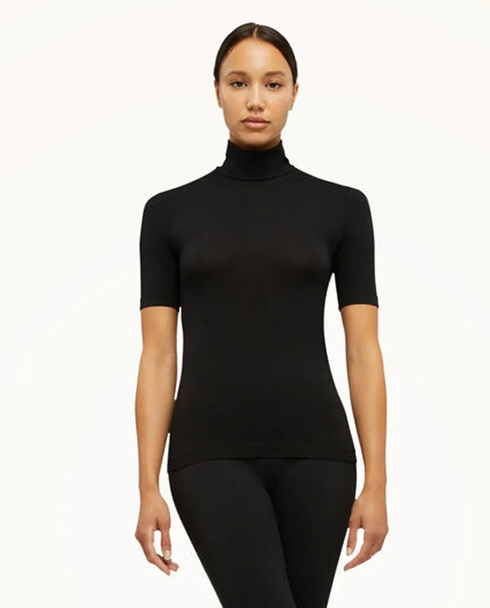 

Женская биоразлагаемая футболка с коротким рукавом Wolford, черный