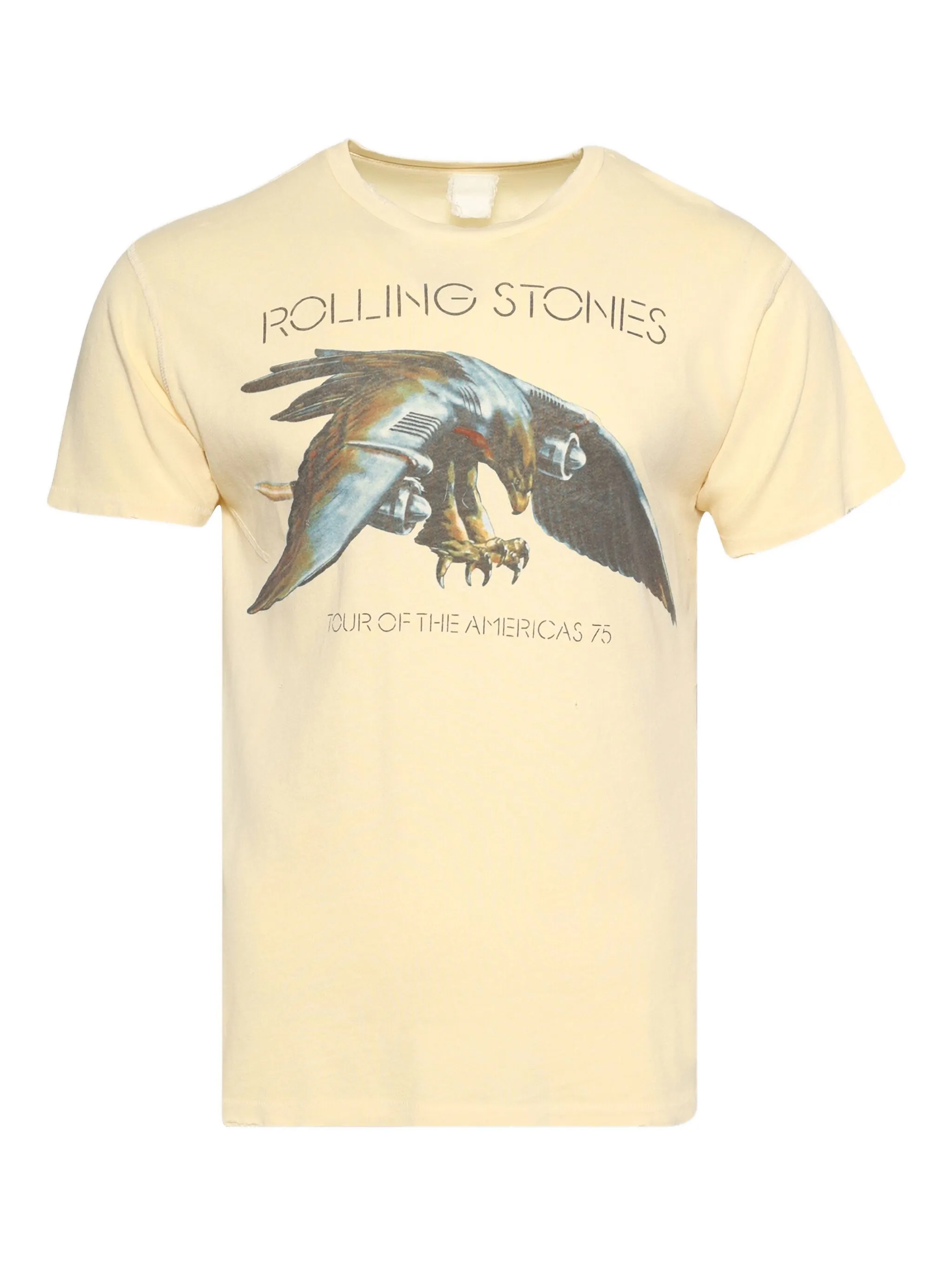 

Футболка Rolling Stones Tour of the Americas 75 Madeworn, желтый