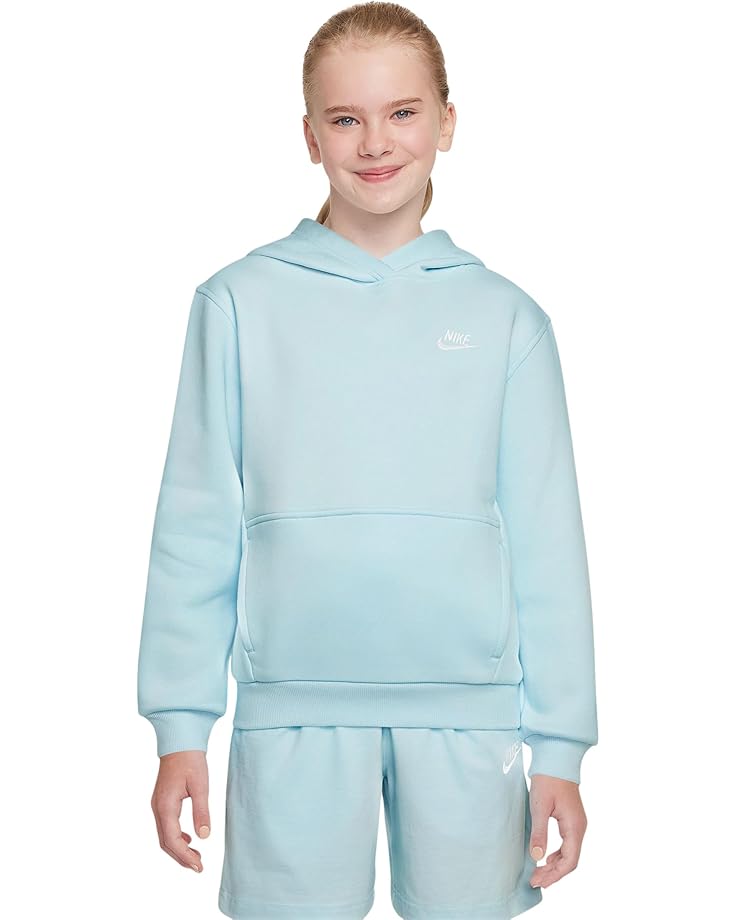 

Худи Nike Kids Sportswear Club Fleece Pullover Hoodie, цвет Glacier Blue/White
