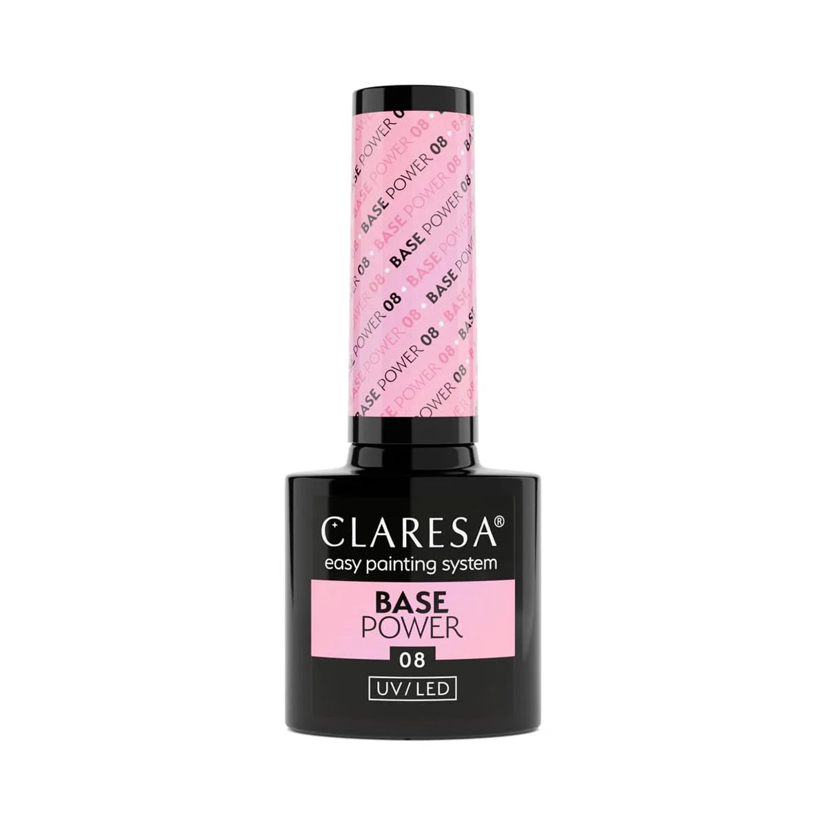 Гибридная база Claresa Base Power Acid-Free Pearl Shine Pink 08, 5 г Claresa