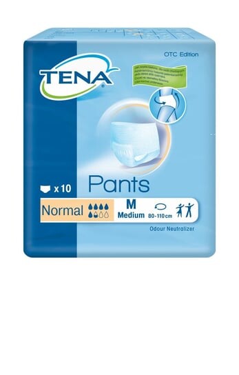 

Трусики впитывающие М, 10 шт. Tena, Pants Normal OTC Edition