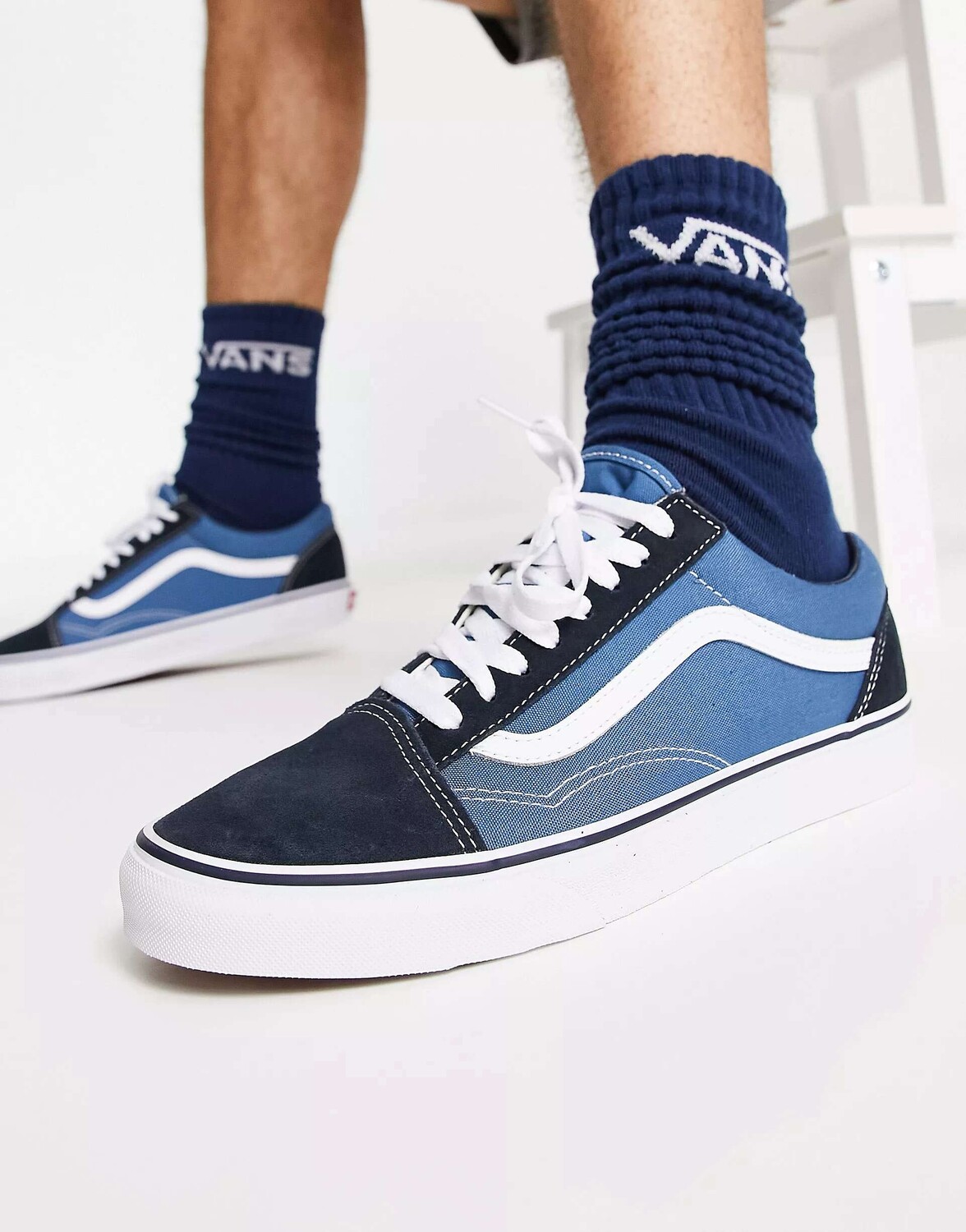 

Синие кроссовки Vans Old Skool, Синий, Синие кроссовки Vans Old Skool