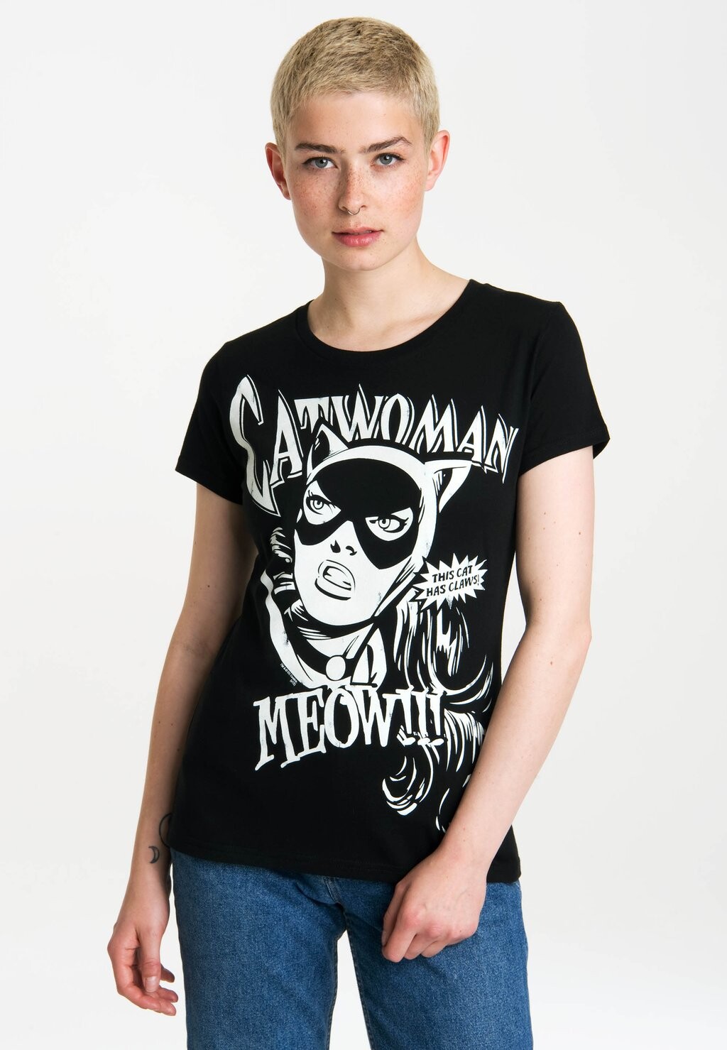 

Футболка с принтом CATWOMAN LOGOSHIRT, черный