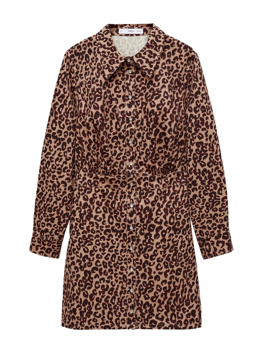 

Платье-рубашка MANGO Lia, цвет Chocolate/Light brown
