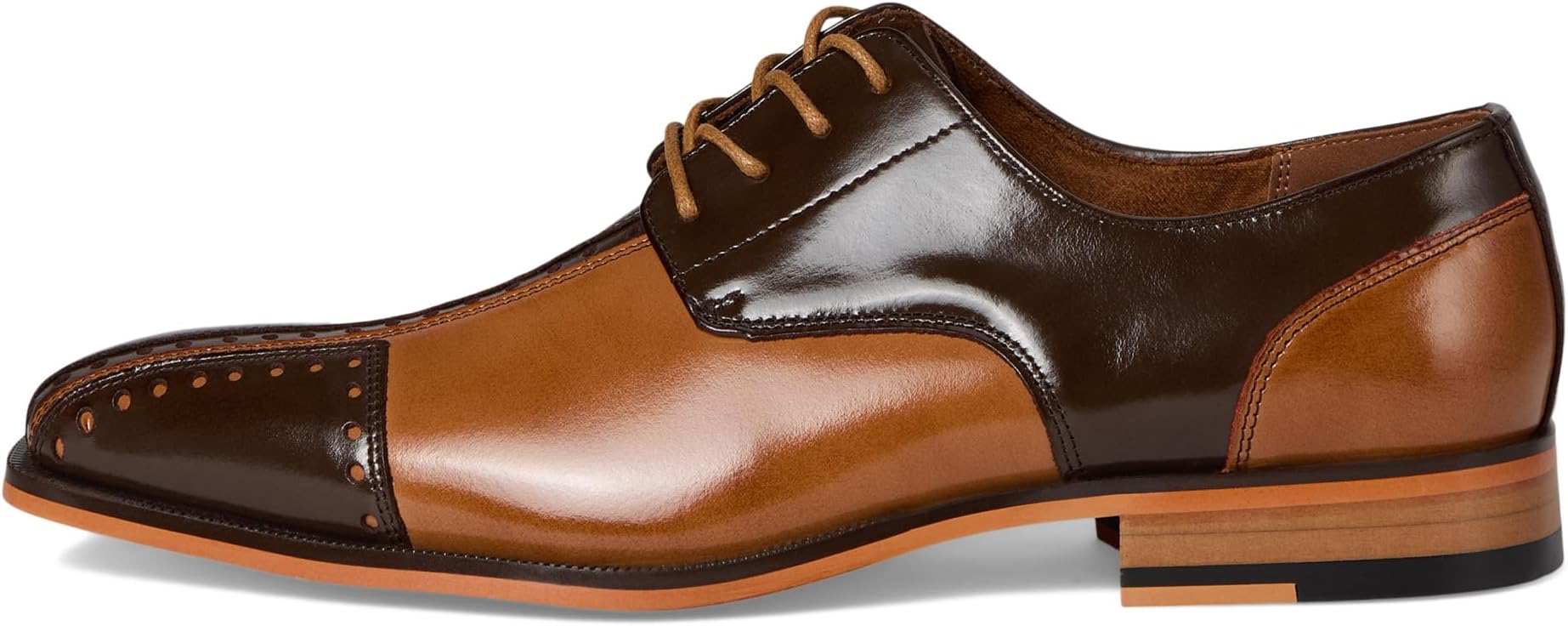 Оксфорды Stacy Adams Men's Palmento Cap Toe Oxford, Brown Multi — фото 4