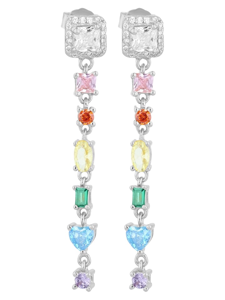 

Adeliás Женские серьги - серьги-гвоздики из серебра 925 пробы с кубическим цирконием в серебряной оправе