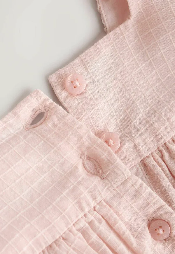 Платье-Рубашка и бриджи стандартного кроя Next, Pink Floral Embroidered — фото 4