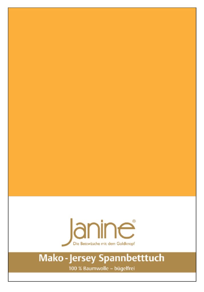 

Простыня Janine JERSEY 5002 100 Х 200 солнечно-желтый Original Janine