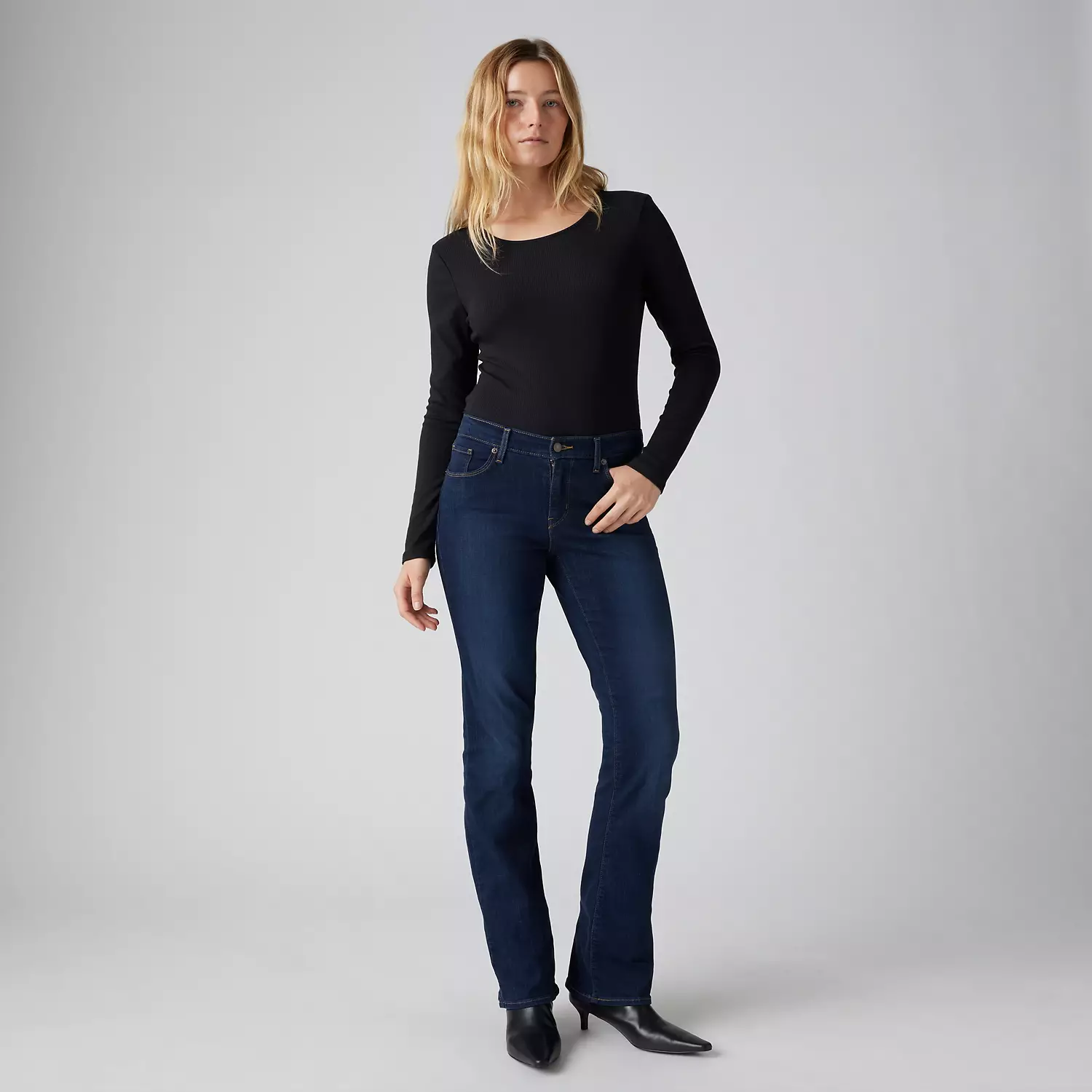 

Классические женские джинсы bootcut Levi's, цвет Cobalt March - Dark Wash