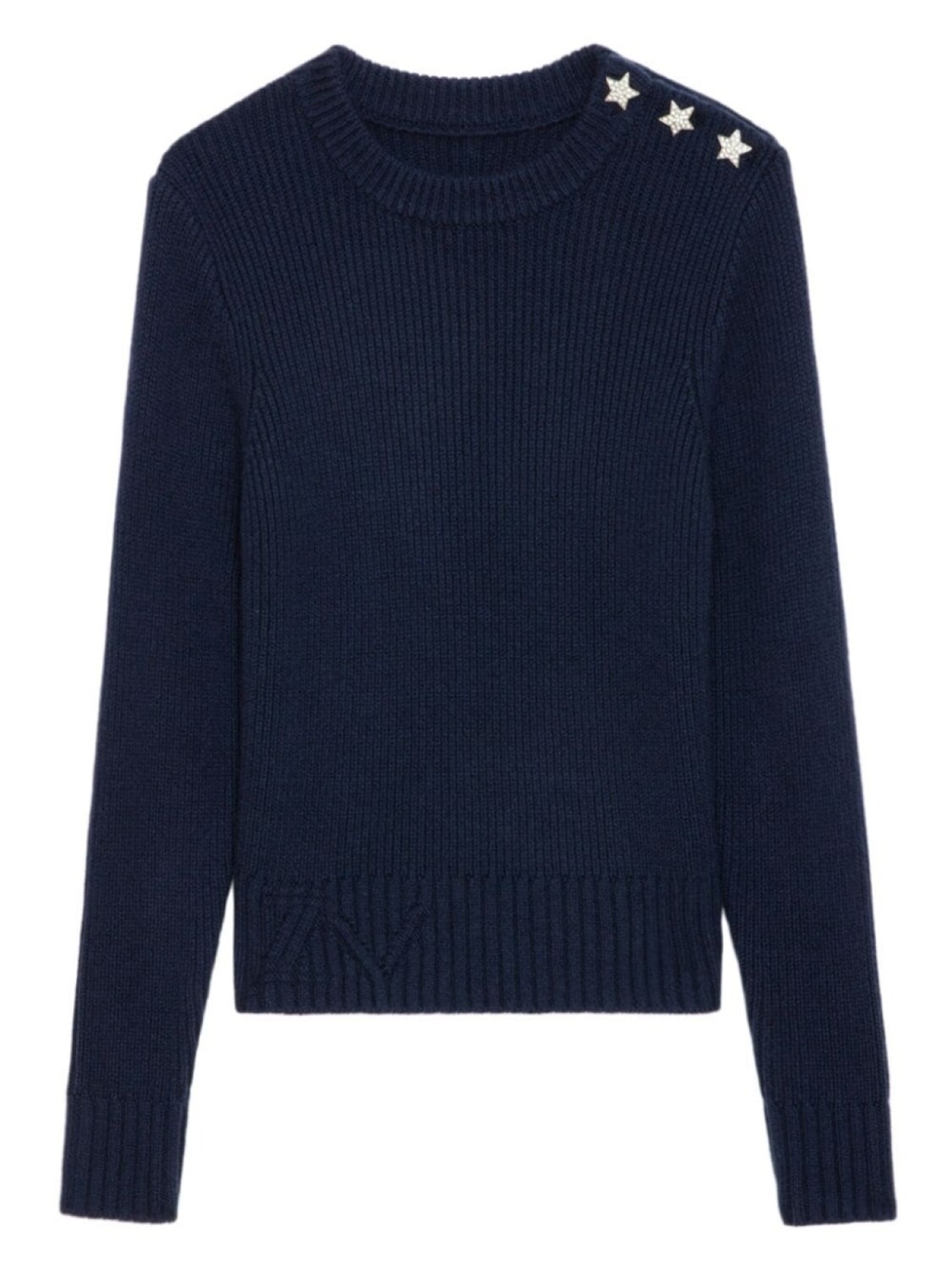 

Zadig & Voltaire Kids свитер с высоким воротником, синий