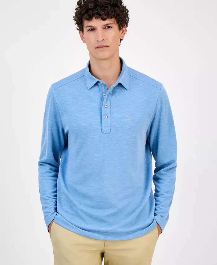 

Мужская поло с длинным рукавом Golden Sands Tommy Bahama, серый