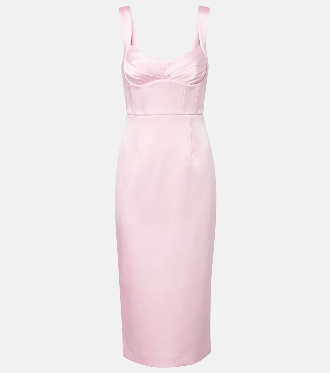 

Атласное платье миди Aymee Rebecca Vallance, Soft Pink
