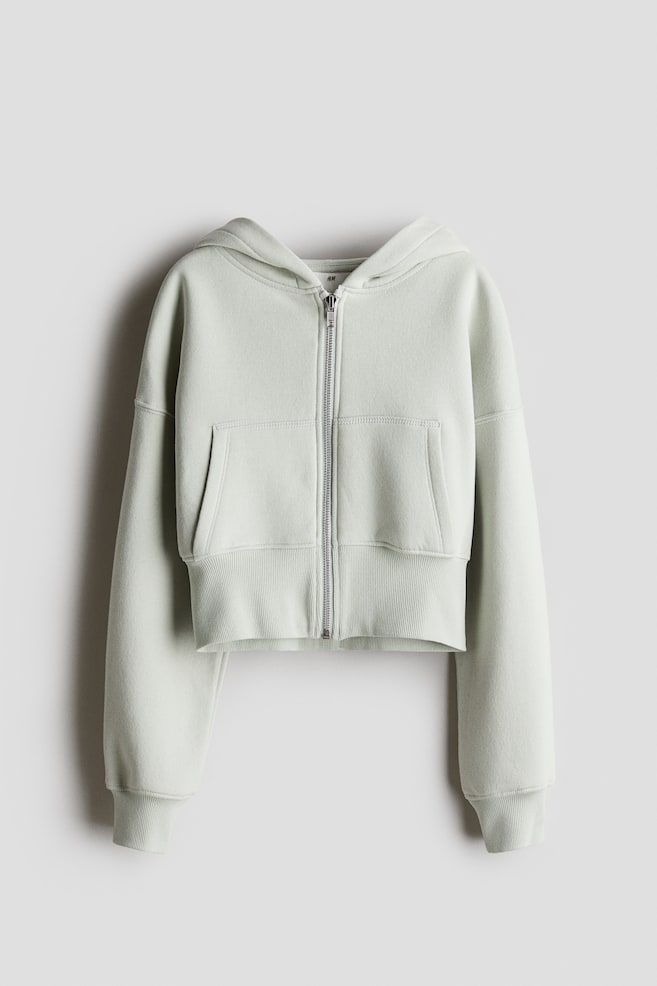 

Короткая куртка с капюшоном H&M, бирюзовый