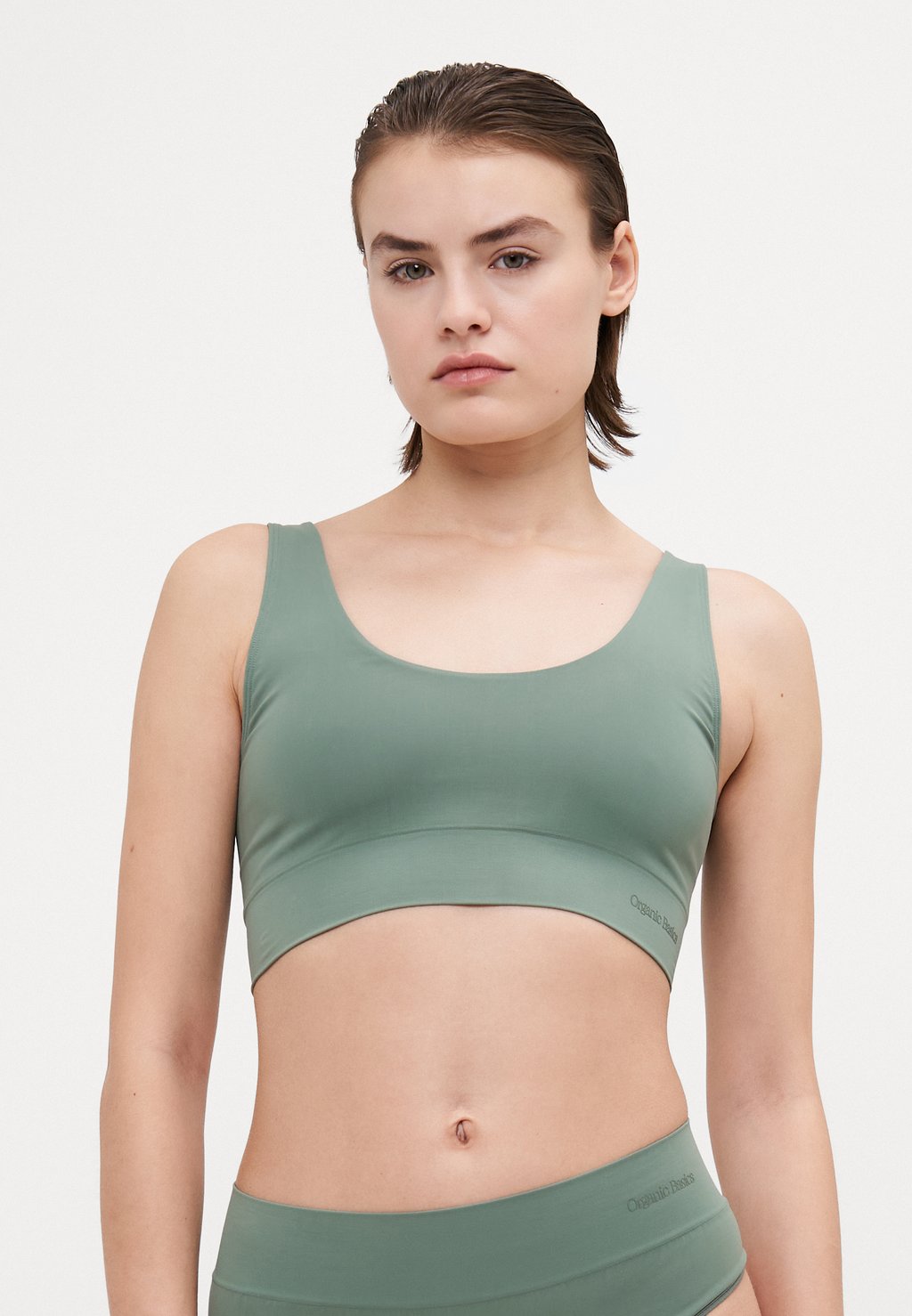 

Бюстье SMOOTH BRALETTE Organic Basics, зеленый