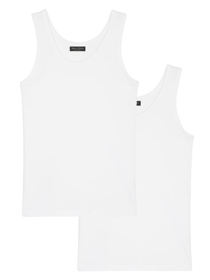 

Футболка Marc O'Polo Tanktop Iconic Rib, белый