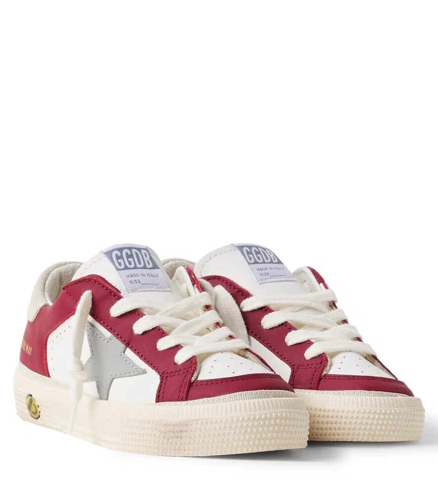 Кожаные кроссовки May Golden Goose Kids, белый