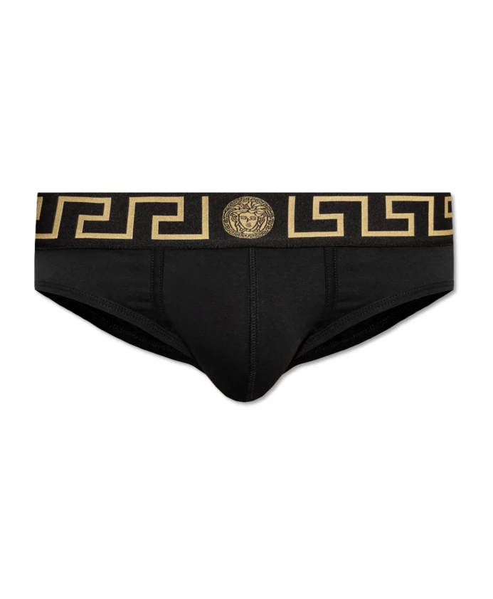 

Хлопковые трусы Versace, черный