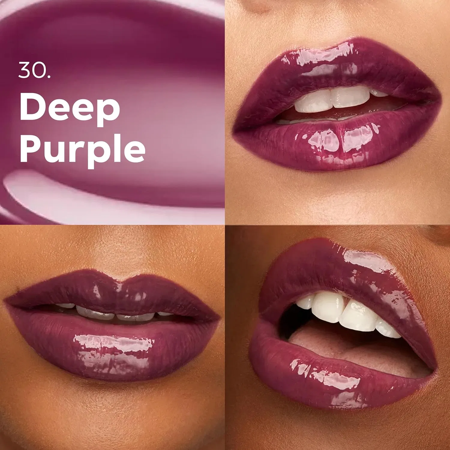 Питательный блеск для губ с 3D-эффектом «3D Hydra Lipglos» от KIKO Milano Kiko Milano, 30 Deep Purple — фото 2