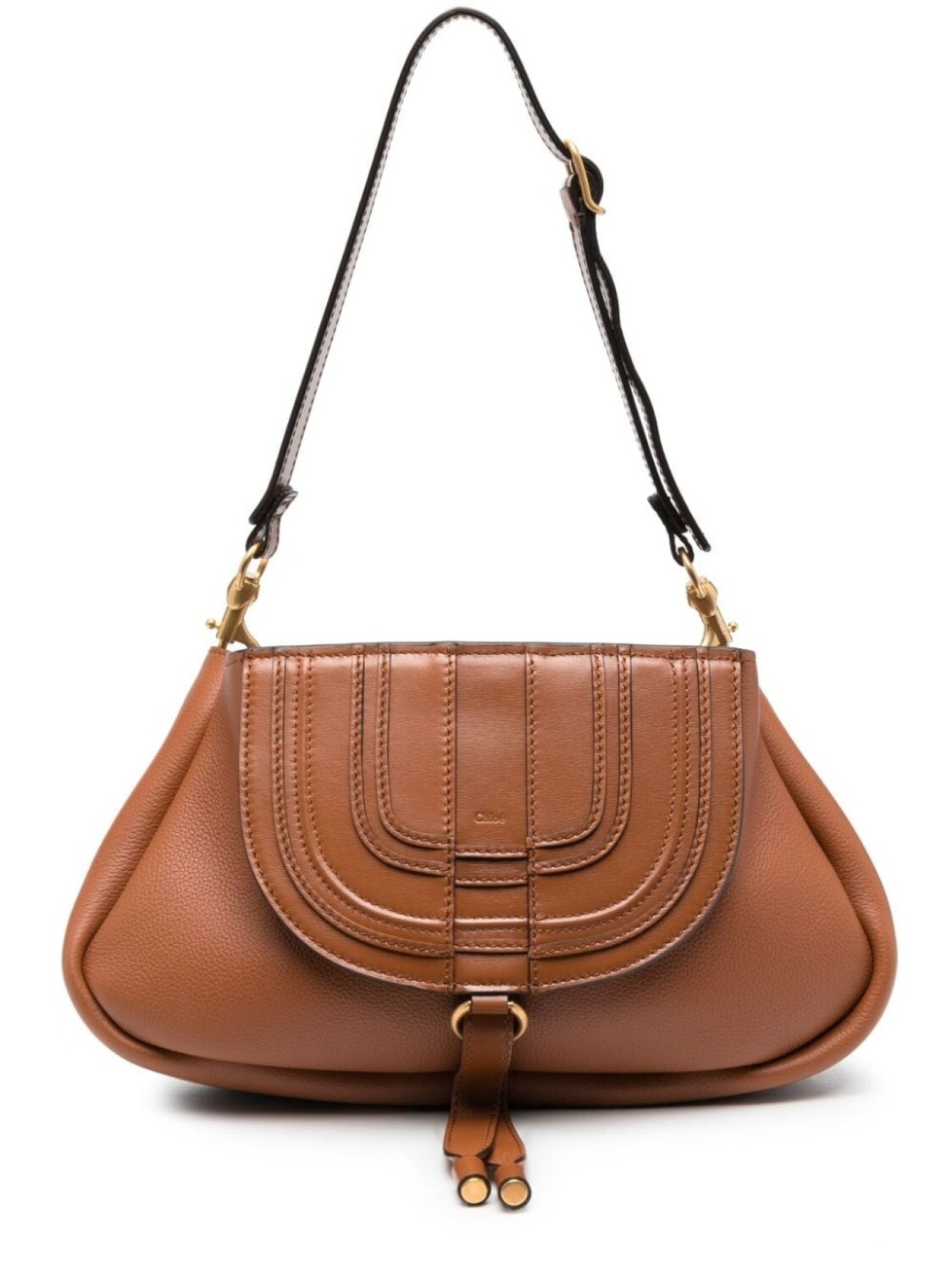 

Chloé сумка на плечо Marcie, коричневый
