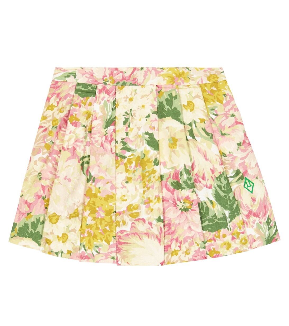 

Плиссированная юбка из хлопка с цветочным принтом The Animals Observatory, разноцветный