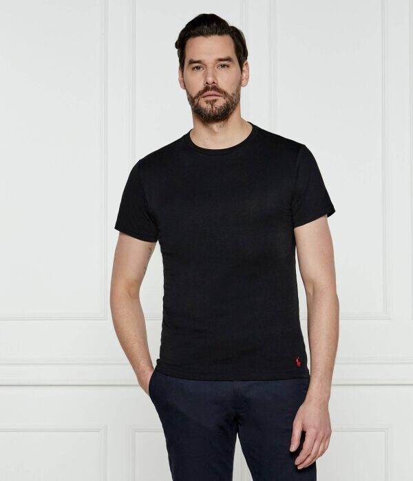 

Футболка 2 шт. в упаковке Slim Fit Polo Ralph Lauren, черный