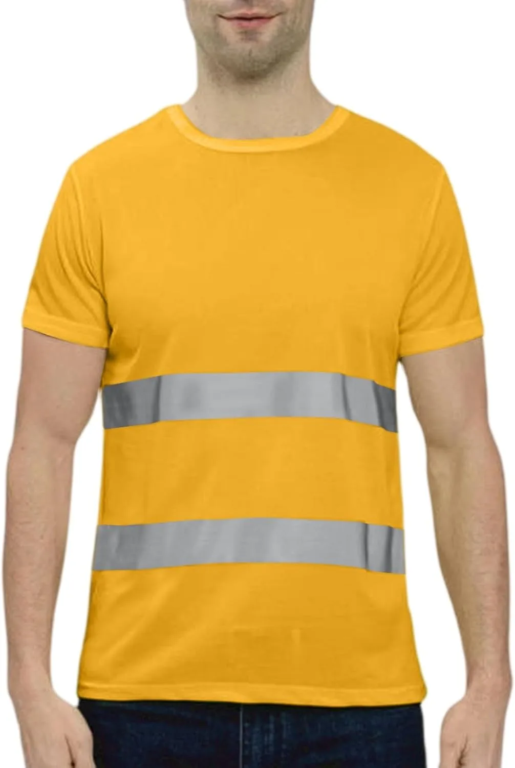 

Мужская летняя футболка с коротким рукавом High Visibility Reflective Breathable для работы, M-3XL RTRDE