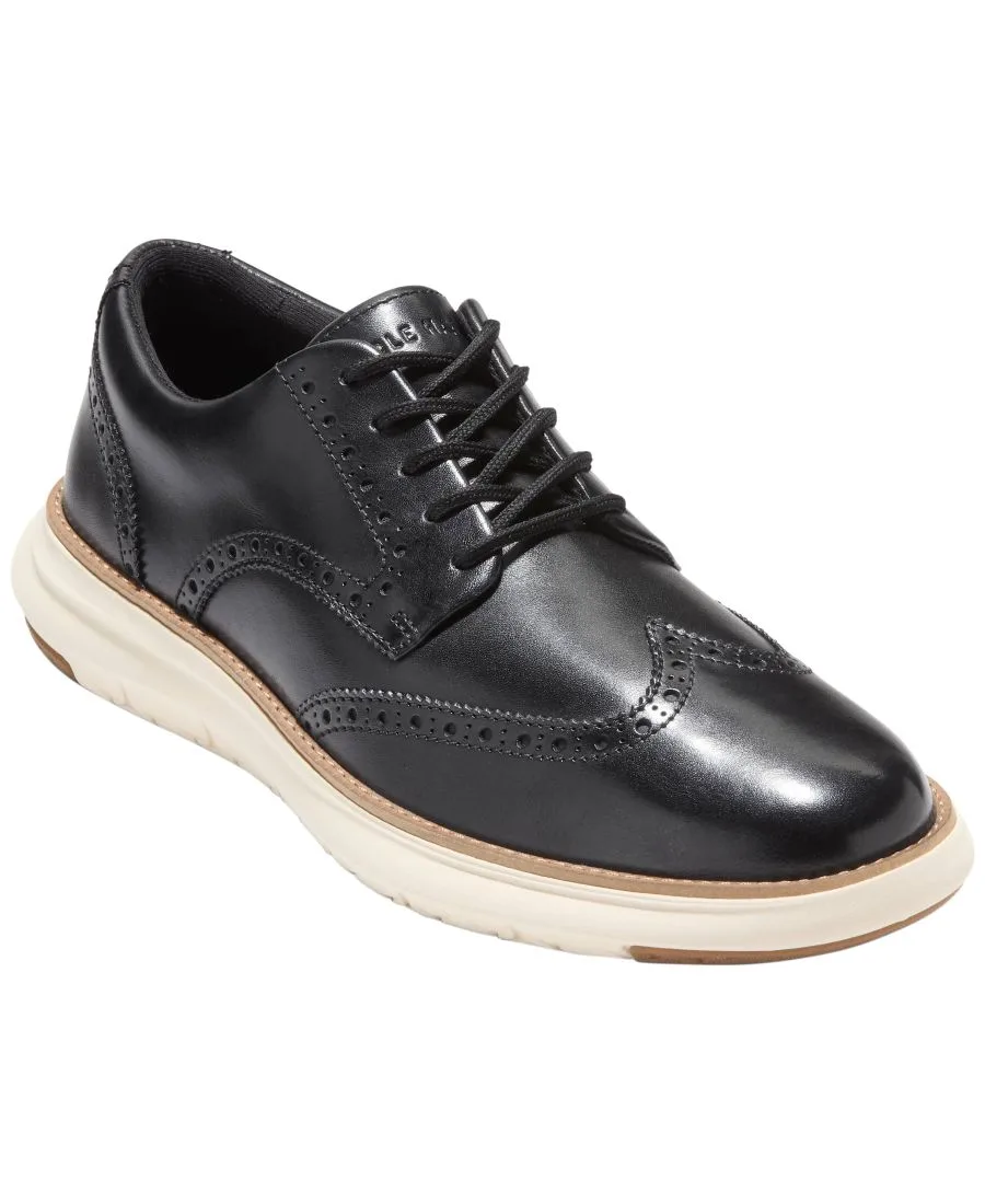 Мужские оксфордские туфли Grand Remix Wing на шнуровке Cole Haan, черный