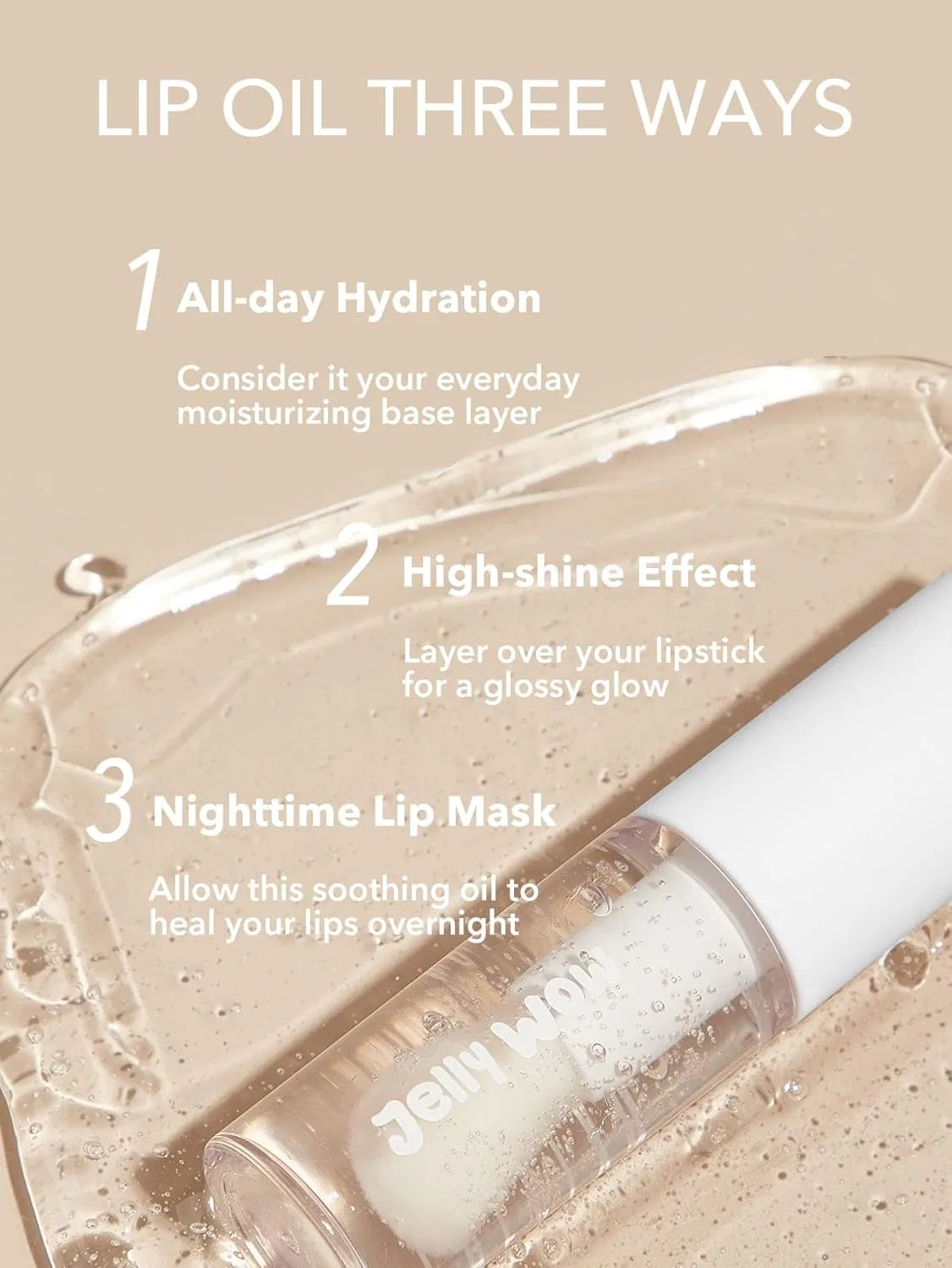 Масло для губ SHEGLAM Jelly Wow Hydrating Lip Oil Loco For Coco 6.2 мл — фото 2