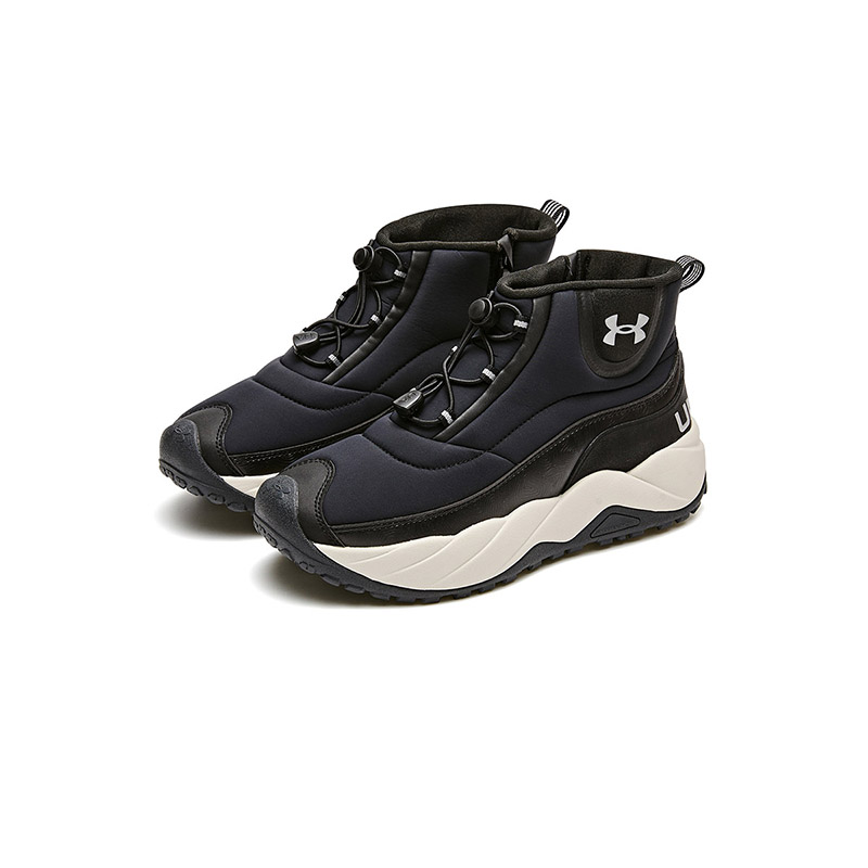 Высокие детские уличные кроссовки kids' outdoor Under Armour, серый/белый — фото 4