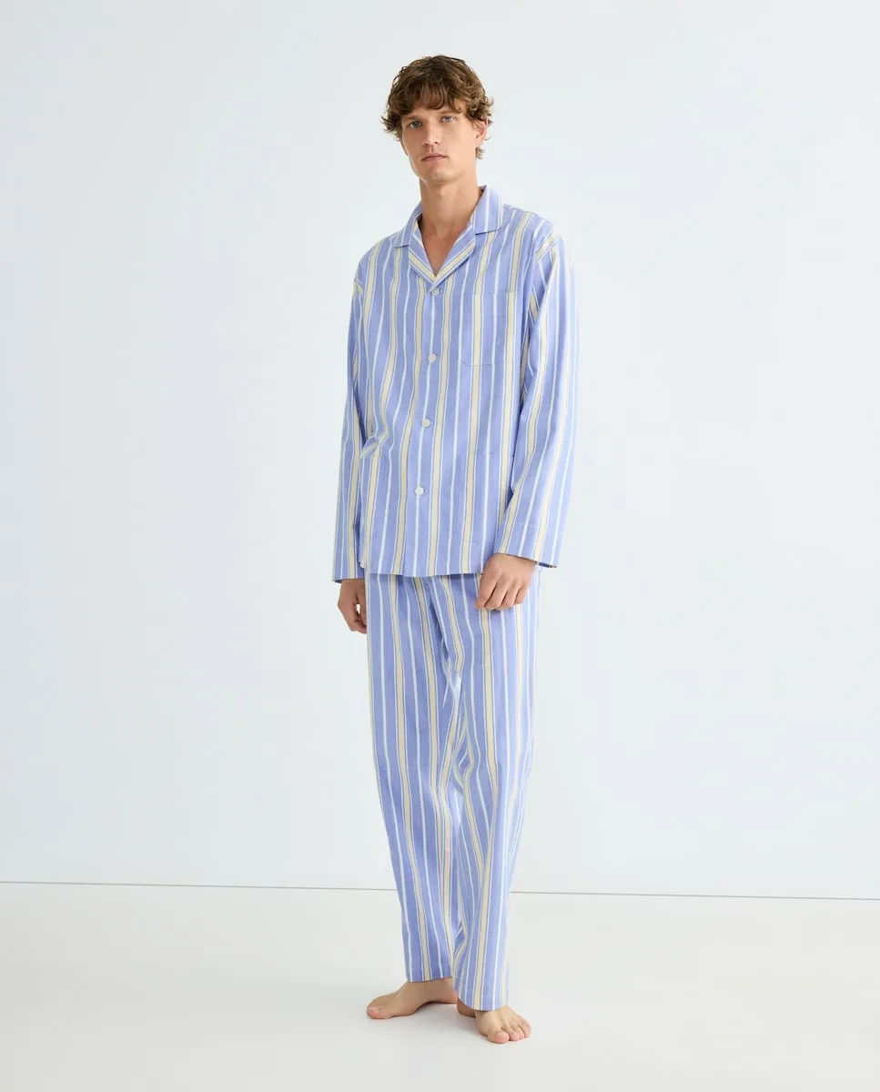 

Мужская фланелевая пижама в елочку Emidio Tucci, светло-голубой