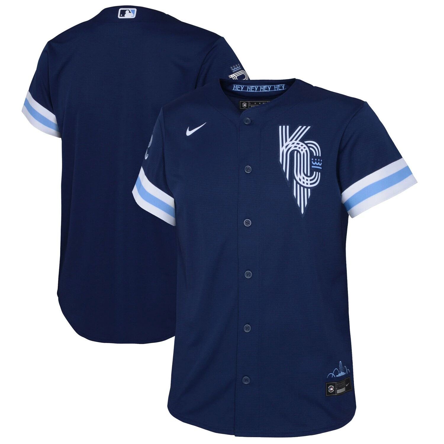 

Реплика молодежного джерси Nike Navy Kansas City Royals 2022 City Connect Nike
