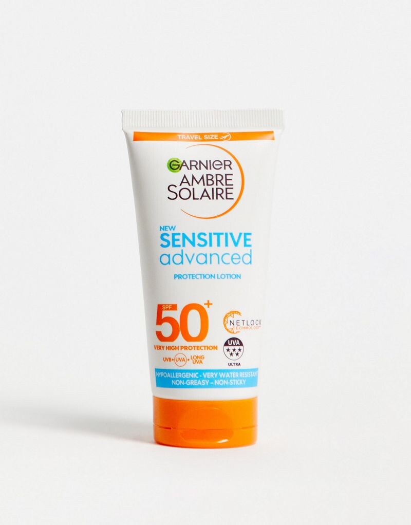 

Garnier Ambre Solaire Mini Sensitive Гипоаллергенный солнцезащитный крем SPF50+ 50 мл