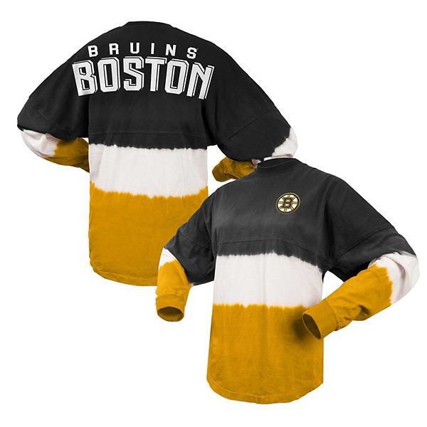 

Женская футболка с длинным рукавом Boston Bruins ombre в черно-золотых тонах Fanatics Branded Unbranded