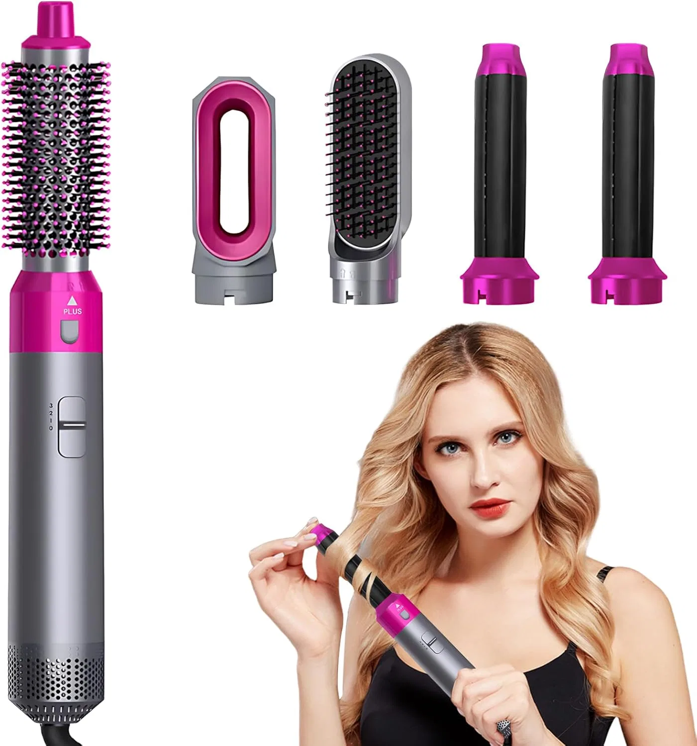 Набор для укладки волос 5-в-1 Air Styler 1000 Вт с ионизатором Smallwell