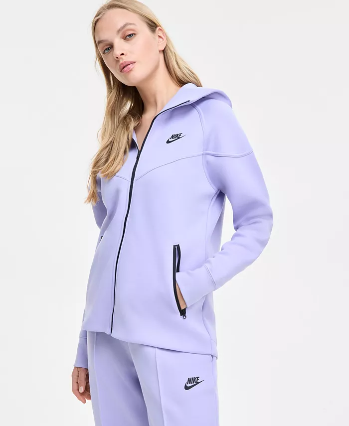 

Женская спортивная толстовка Tech Fleece Windrunner с капюшоном на молнии Nike, фиолетовый