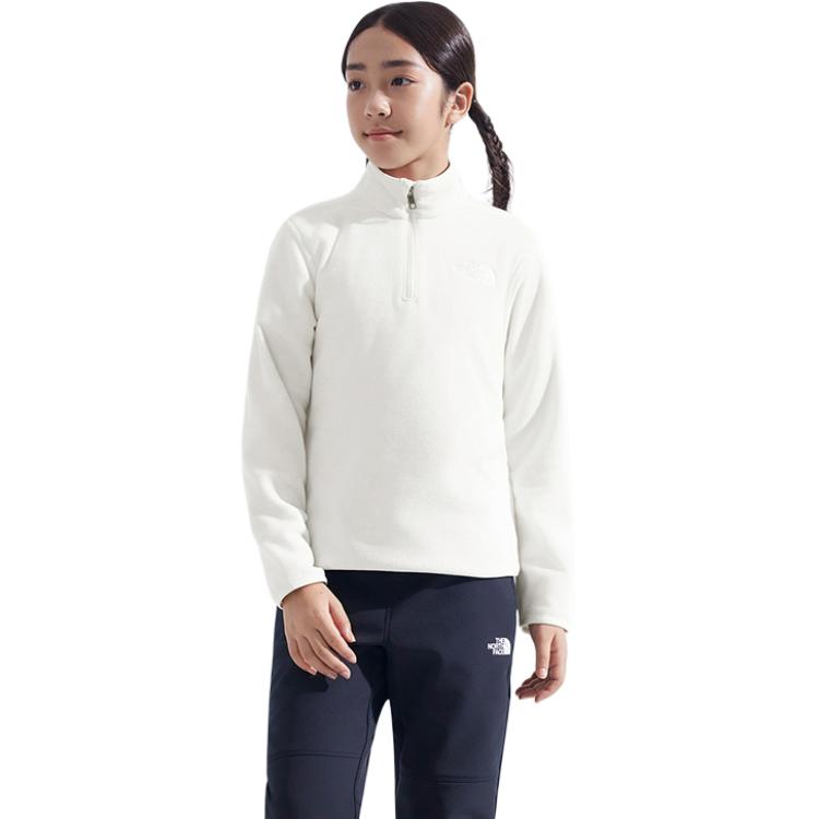 Детские флисовые куртки Glacier Kids' THE NORTH FACE, QLI/белый — фото 4