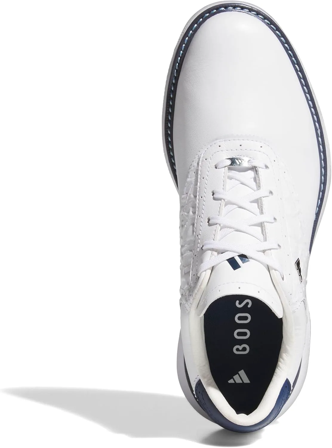 Кроссовки для гольфа мужские Adidas, белый/темно-синий/серебристый — фото 3
