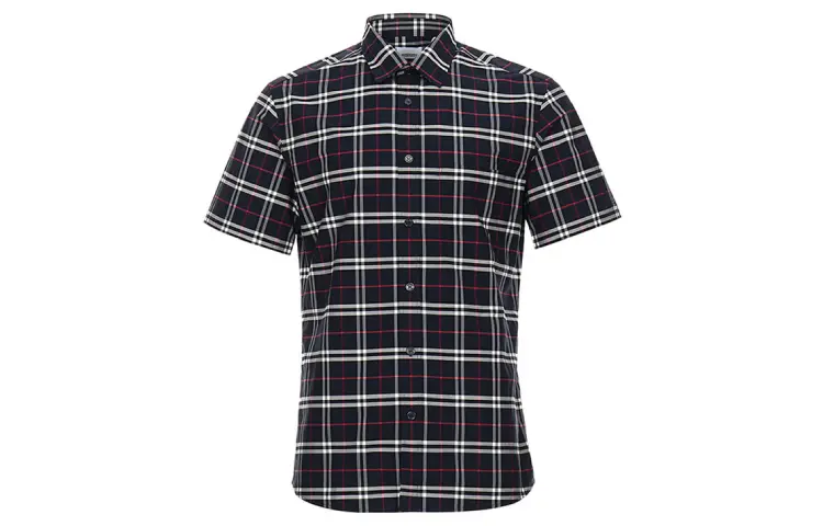 

Футболка с коротким рукавом Navy Burberry, морская клетка