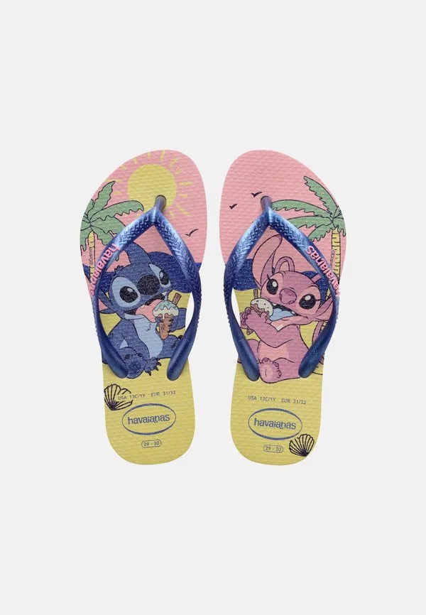 Детские тонкие сандалии disney с т-образным ремешком Havaianas, Buttercream — фото 4