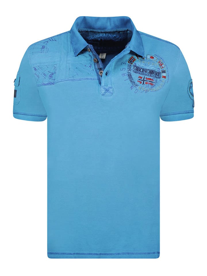 

Футболка поло Geographical Norway, синий